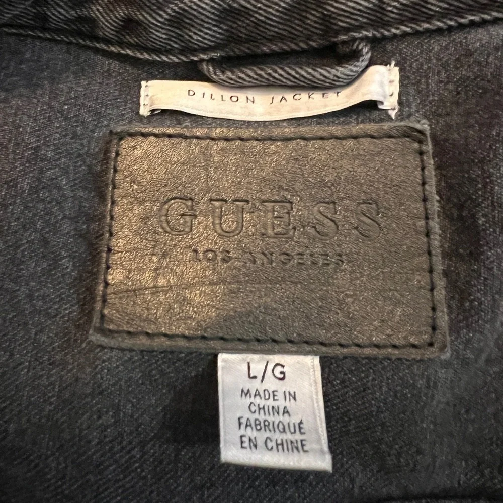 Guess Los Angeles Dillon Deconstructed Denim Jacket - size L​ - Picture 8 of 12